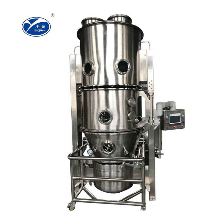 220v / 380v Menguapkan 5-2000 Kg Air Per Batch Pengering Tempat Tidur Fluidized Vertikal